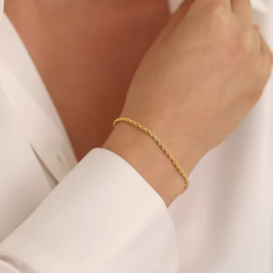 Color: Gold 5mm,Length: 16+2cm,Design: Dainty