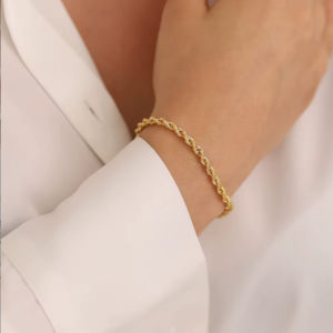 Color: Gold 5mm,Length: 16+3cm,Design: Dainty